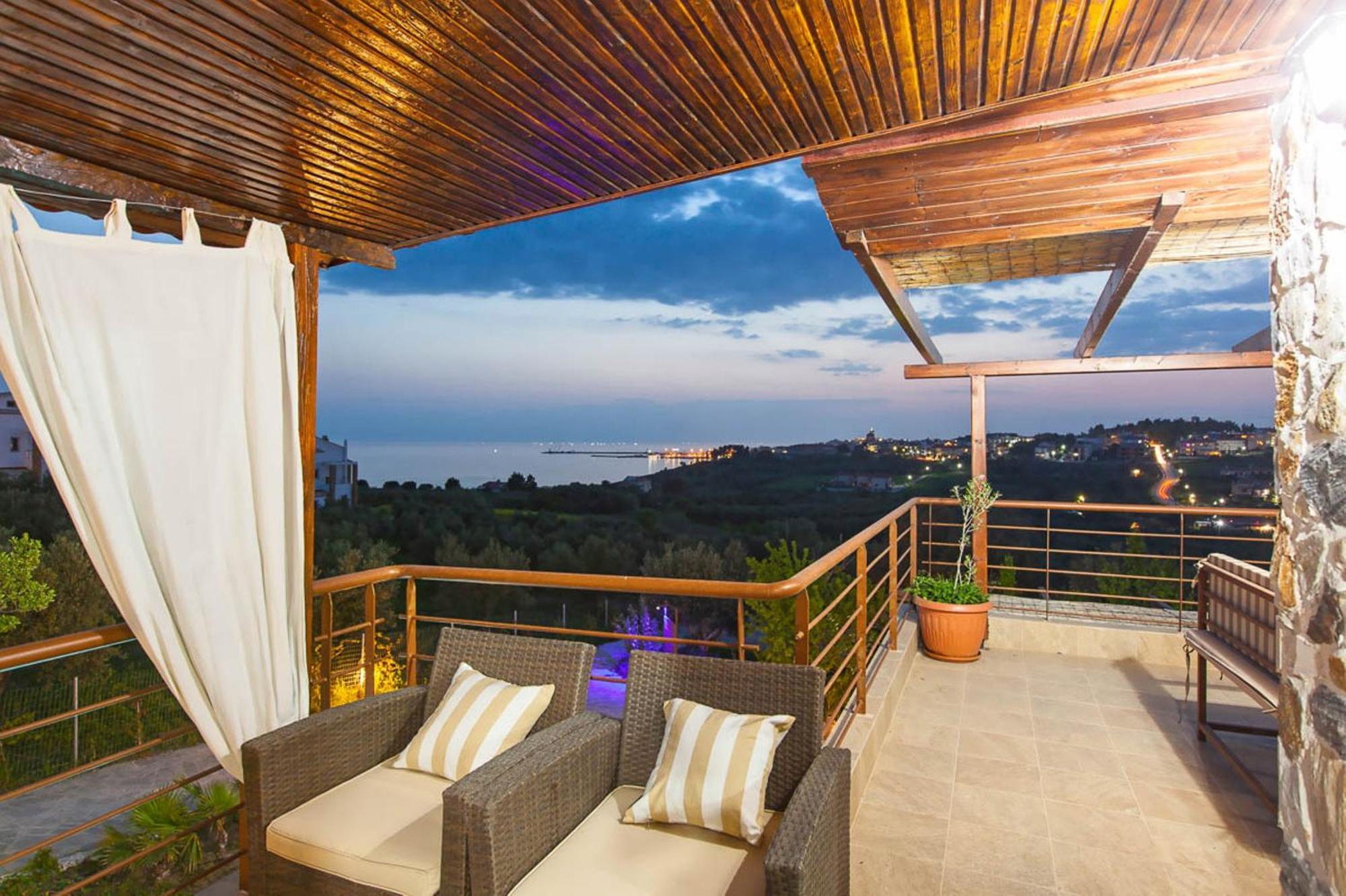 Villa Laskari Sea View Nea Moudania Buitenkant foto