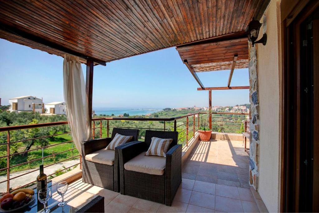 Villa Laskari Sea View Nea Moudania Buitenkant foto